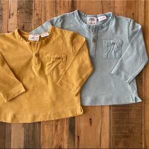 Twin set- Zara Cotton Henleys